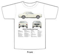Ford Mustang Coupe 1965-67 T-shirt Front